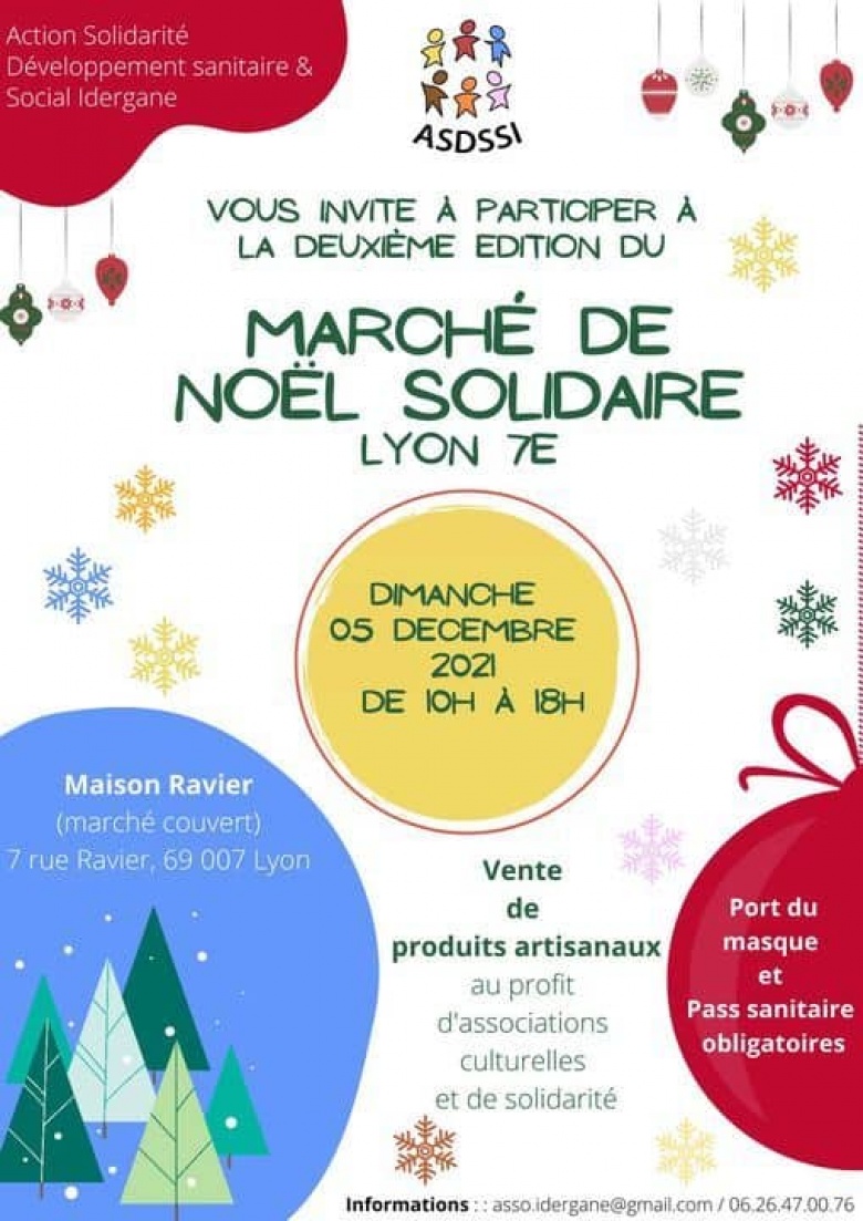 CEVIED Voyages au marché solidaire de Noël à Lyon ! 🎄